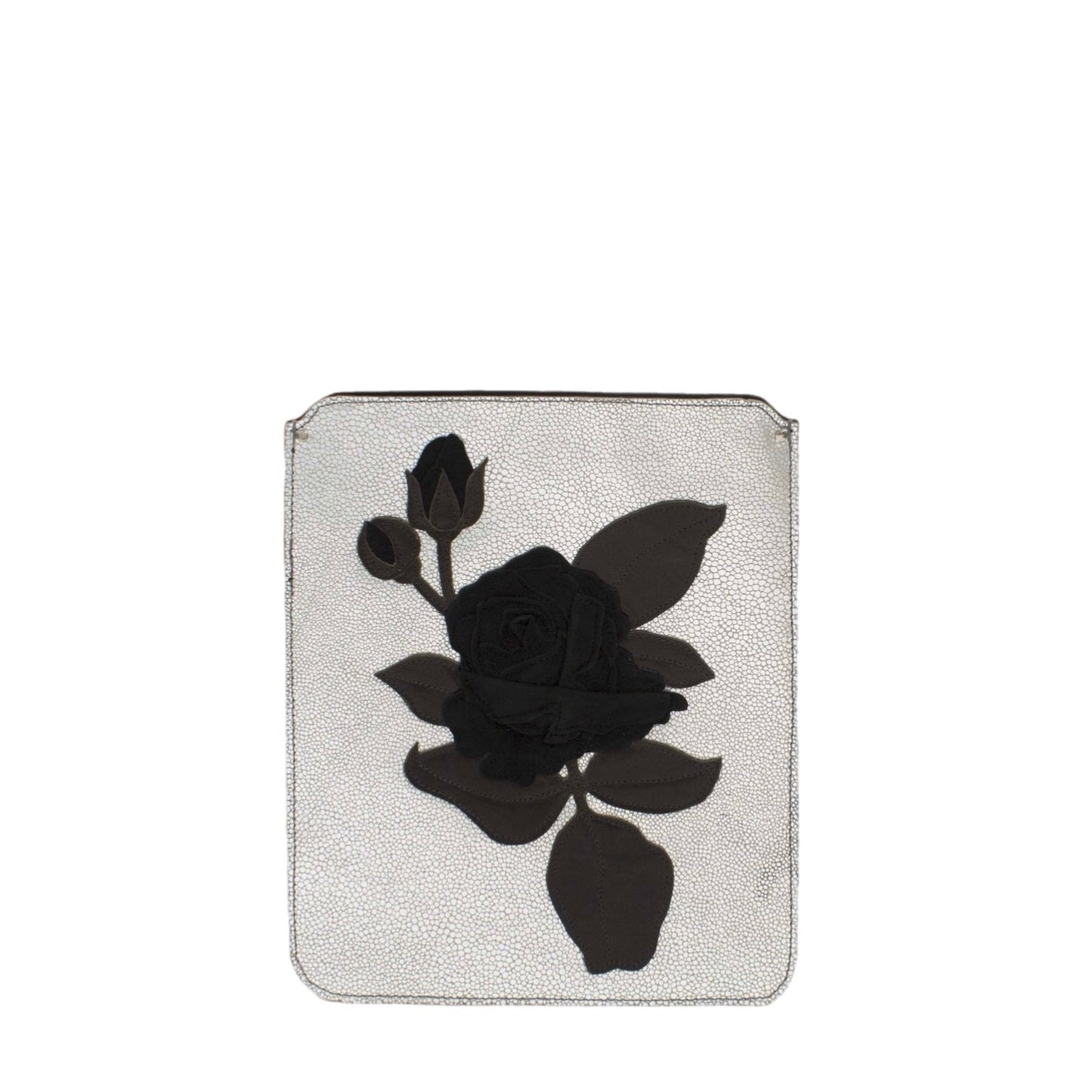 Ipad Sleeve – Diamond – Black Suede Rose