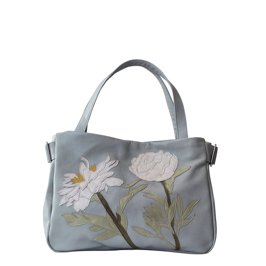 Tanza Handbag - Eau De Nil - Wild Peony