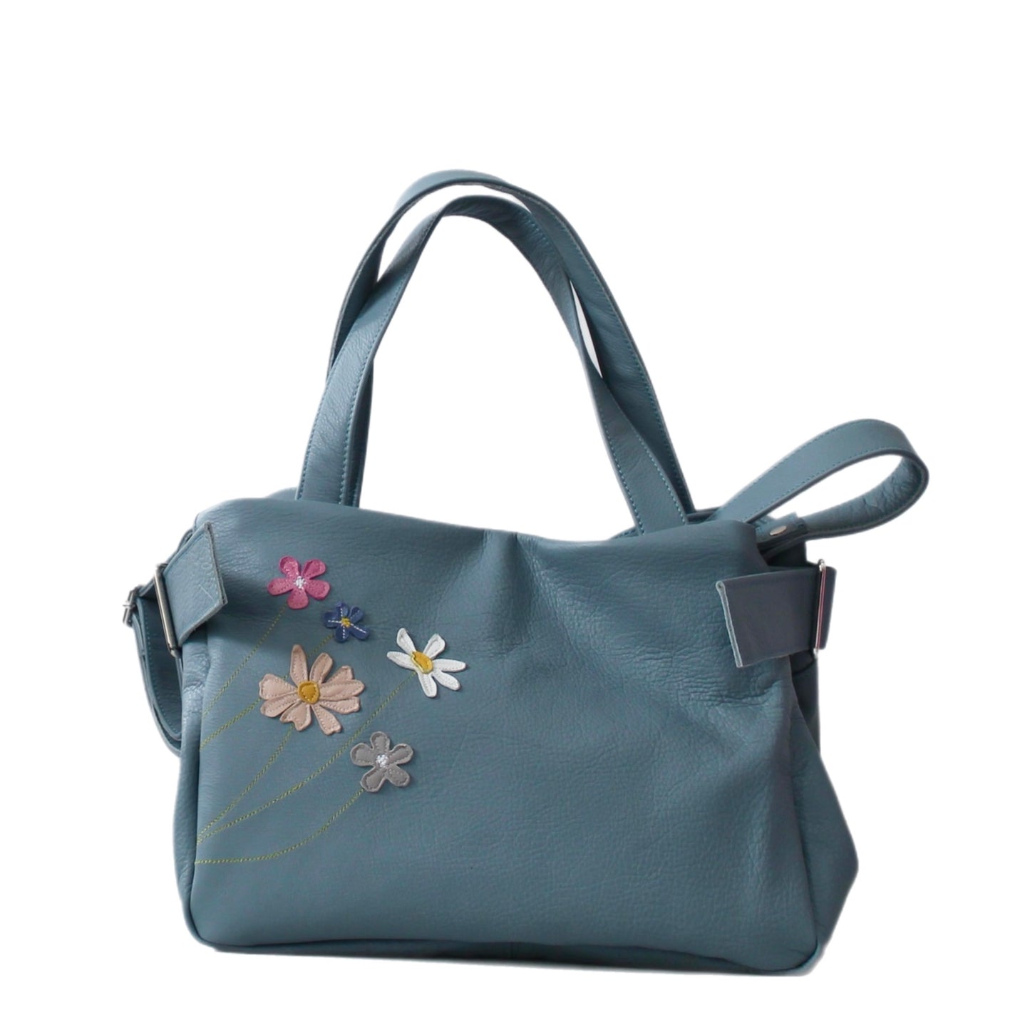 Bloomsbury with Strap - Mid Blue - Sweet Meadow