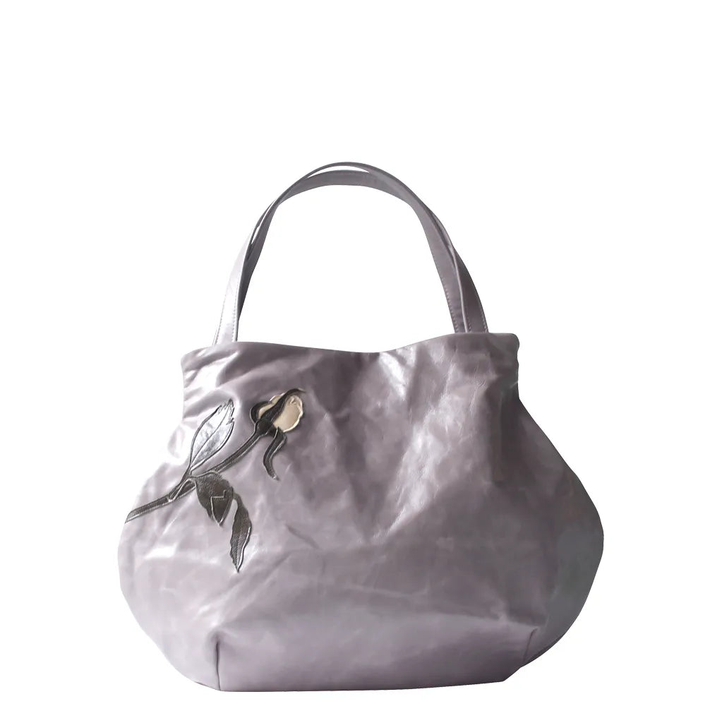 Boogaloo Handbag – Dove Grey – Classic Vanilla Rose