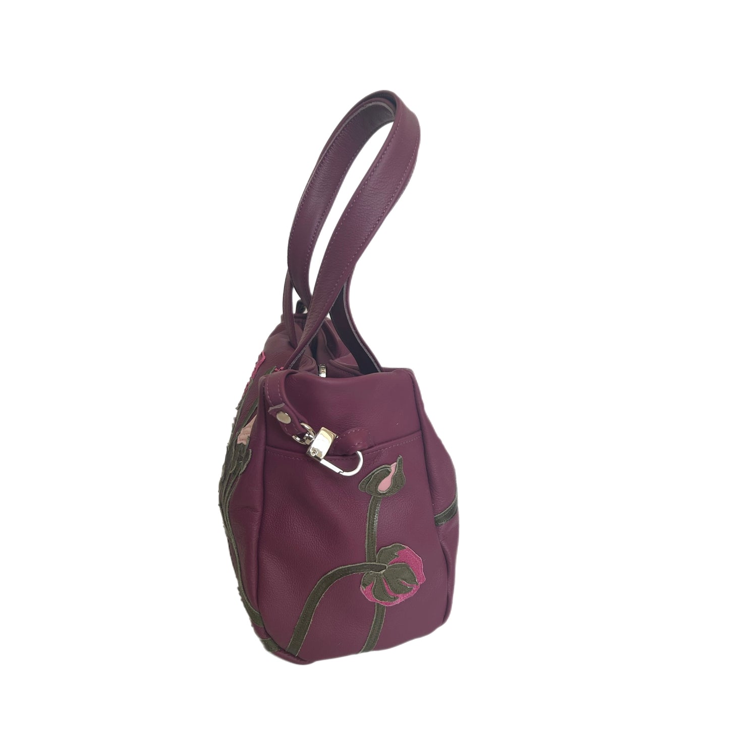 Julia Handbag – Plum – Berry Ranunculus Sonata