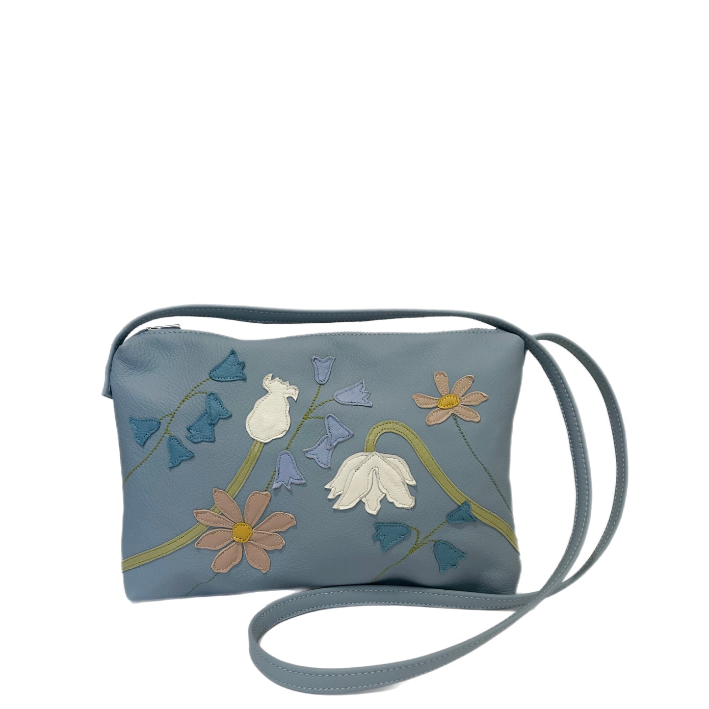 Hampton Handbag - Sky - Aquilegia Meadow