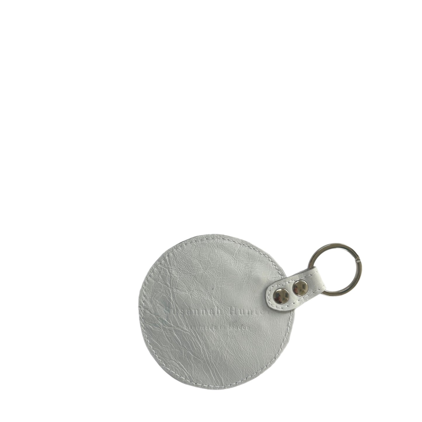 Personalised Keyring - White - Forget Me Not