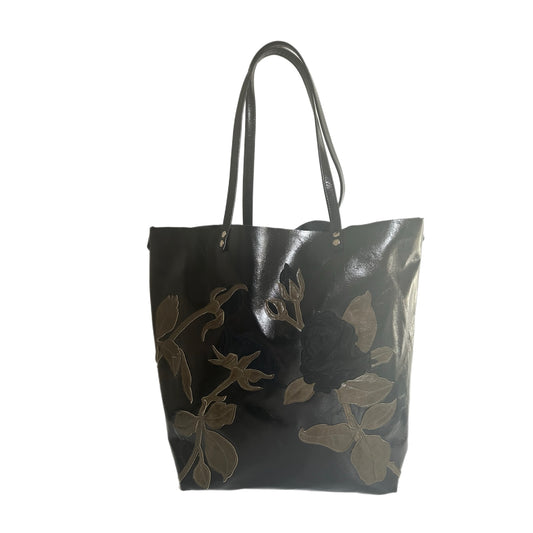 Chester-Black-Black Suede Rose
