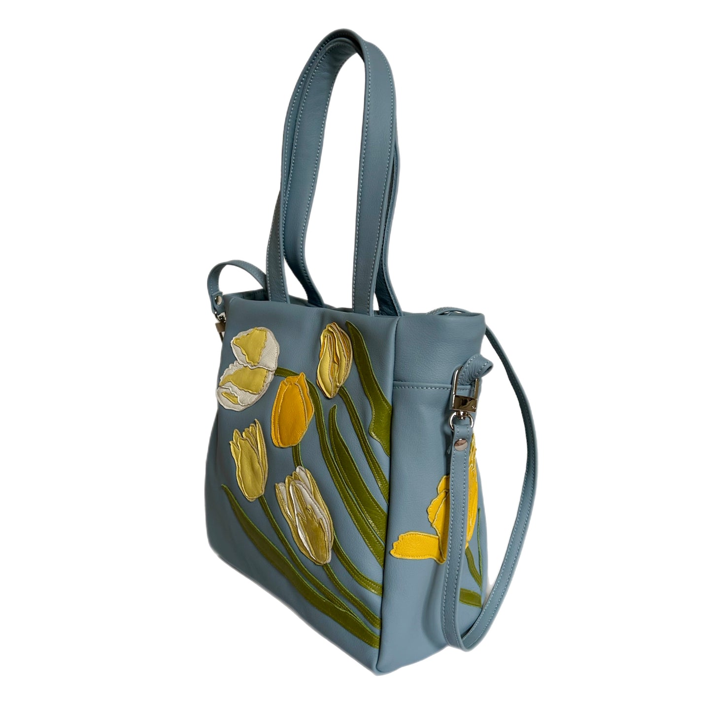 Josephine Handbag – Sky – Yellow Tulip Field