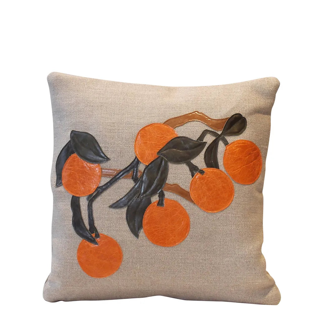 Medio Cushion – Orange Tree – Linen