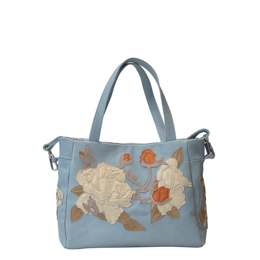 Marchmont Handbag – Aquamarine – Albertine Rose