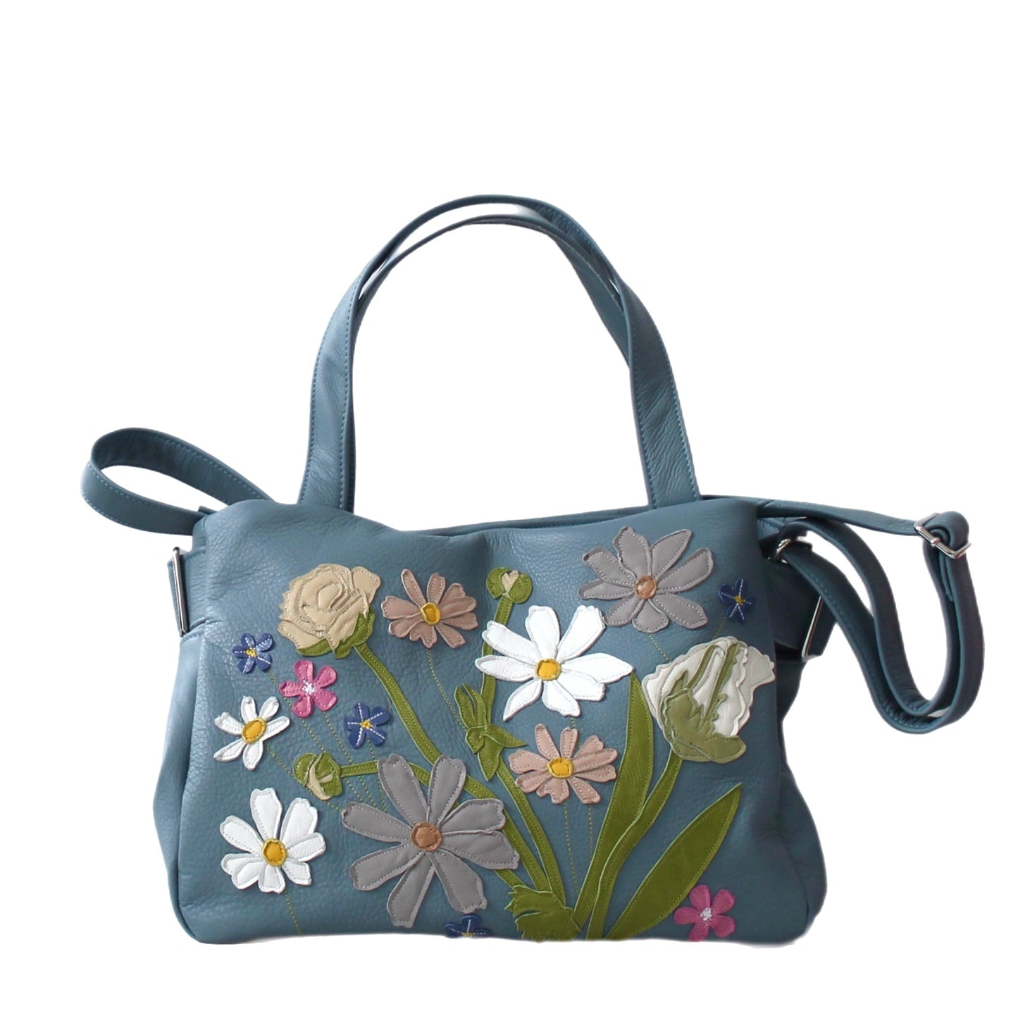 Bloomsbury with Strap - Mid Blue - Sweet Meadow