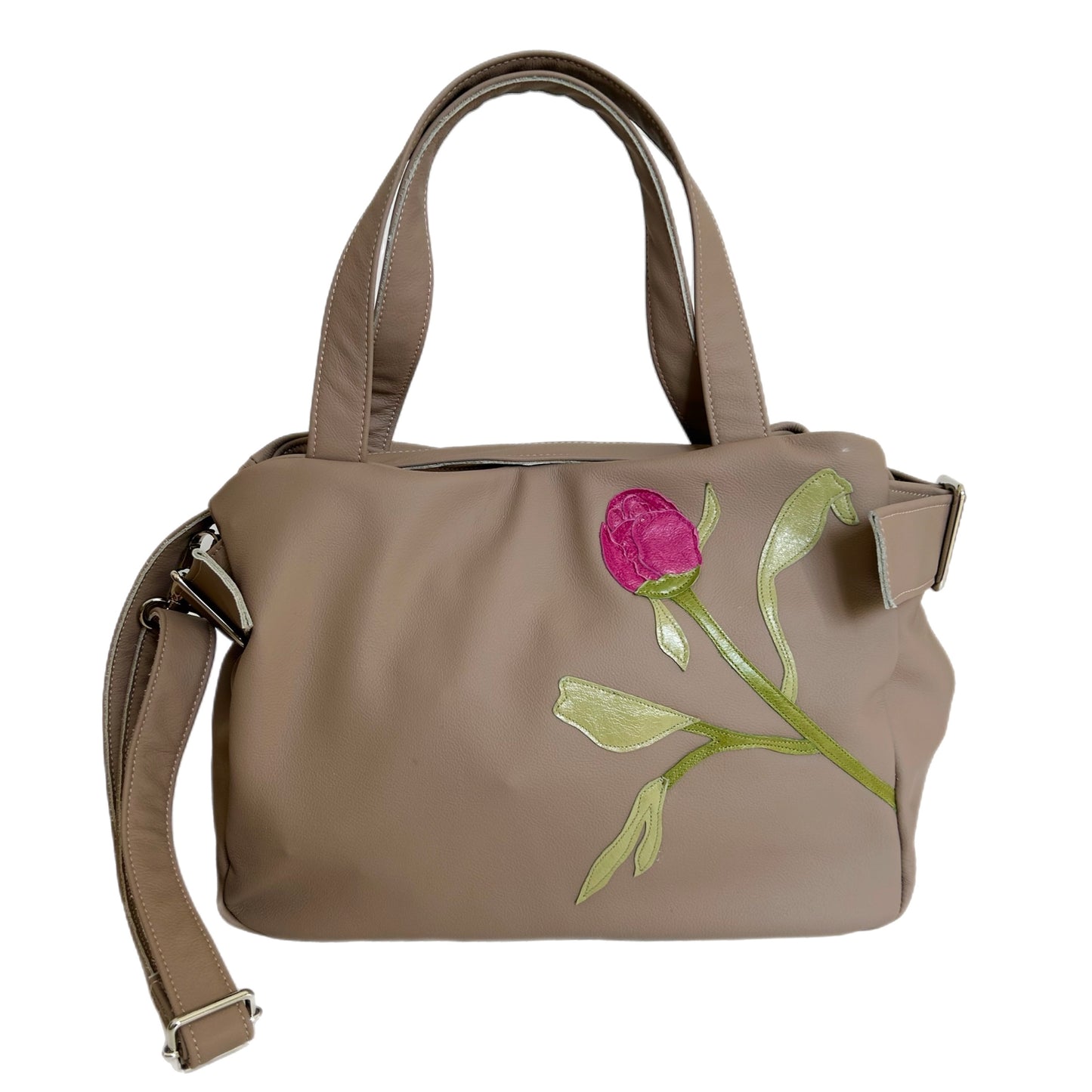 Bloomsbury with Strap - Cappuccino - Poppy Peony Magic