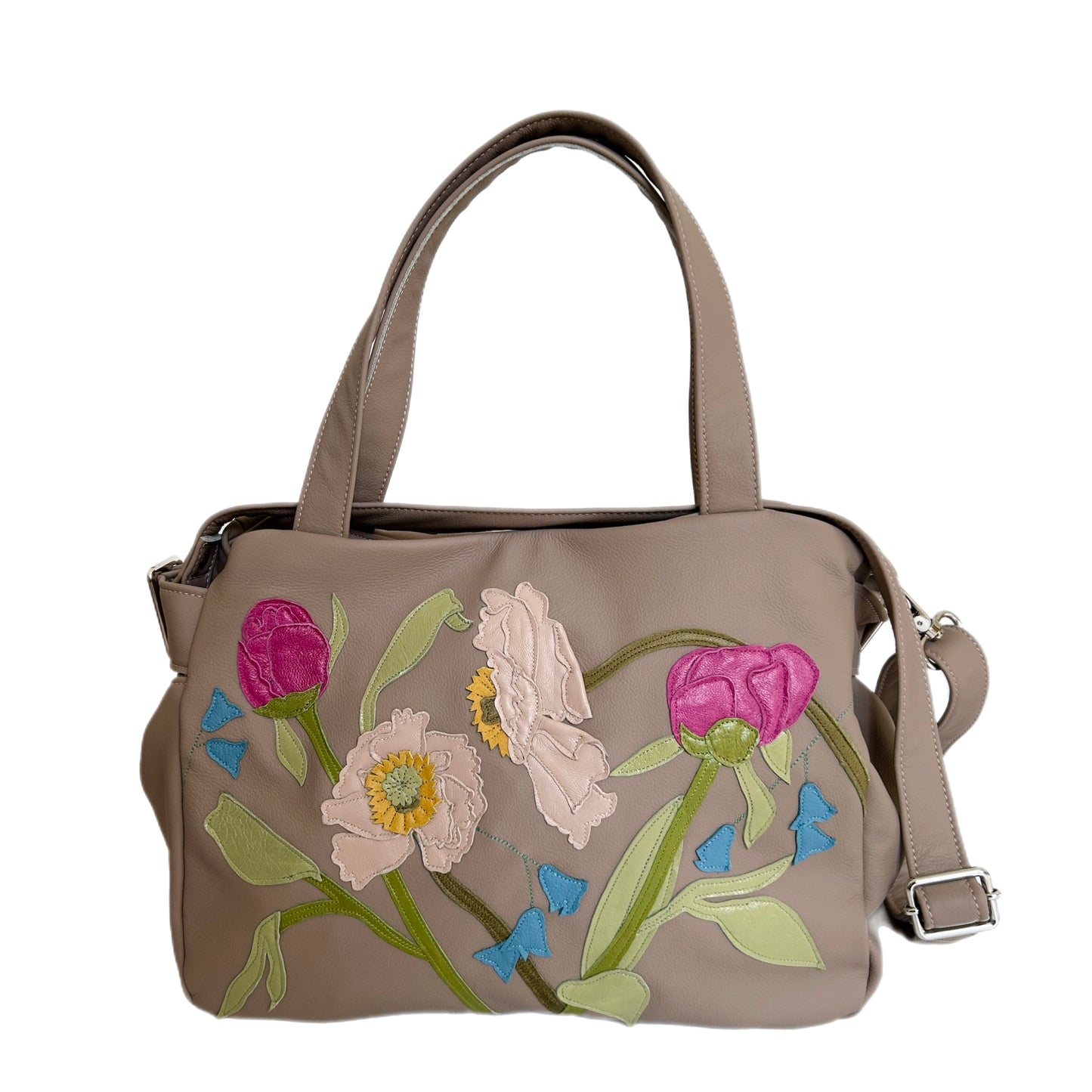 Bloomsbury with Strap - Cappuccino - Poppy Peony Magic