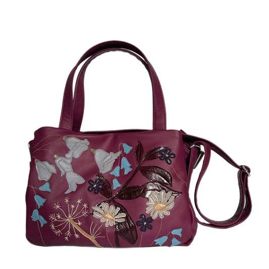 Bloomsbury with Strap - Plum - Bellflower Beauty