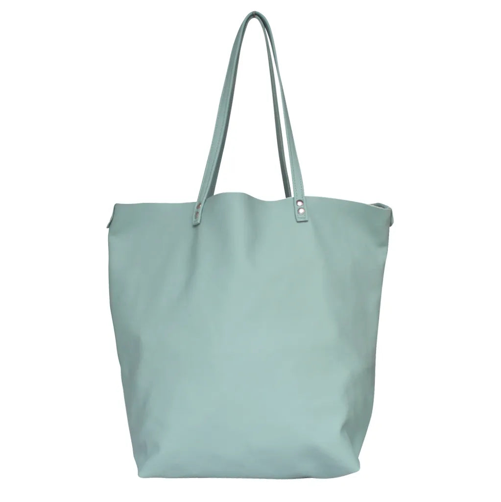 Chester Tote Bag- Seafoam – Tulip Poppy Harmony