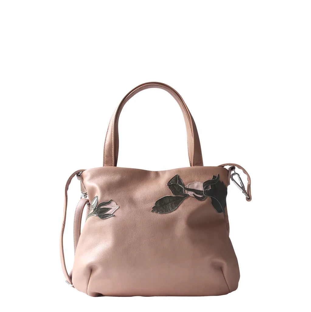 Evie Handbag – Butterscotch – Classic Pale Pink Rose