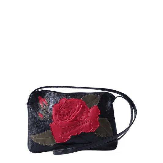 Hampton Handbag – Black – Scarlet Rose