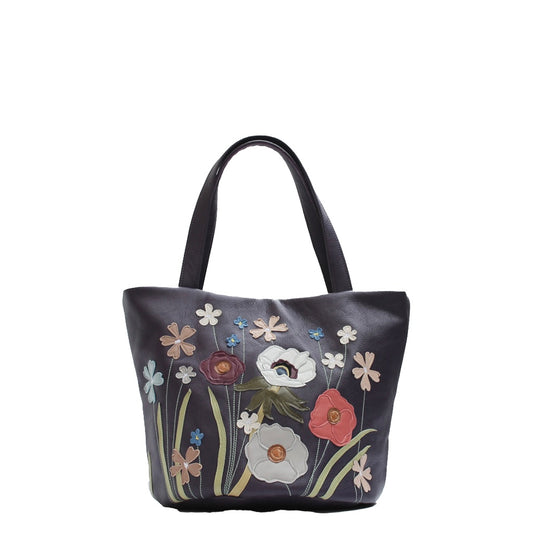 Jubilee Handbag – Damson – Anemone Wildflower