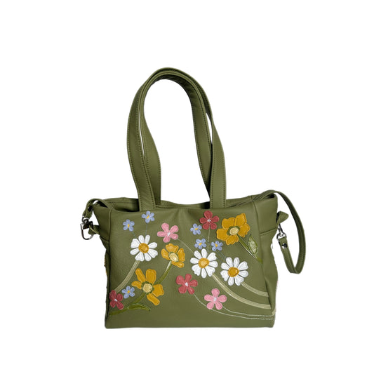 Julia Handbag – Aloe – Wildflower