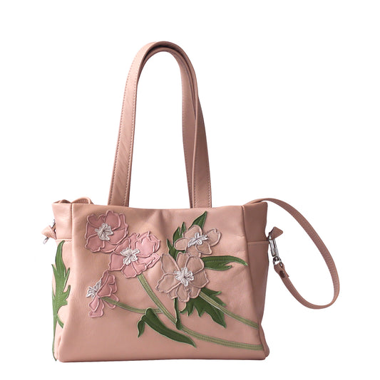 Julia Handbag – Blancmange – Blush Delphinium