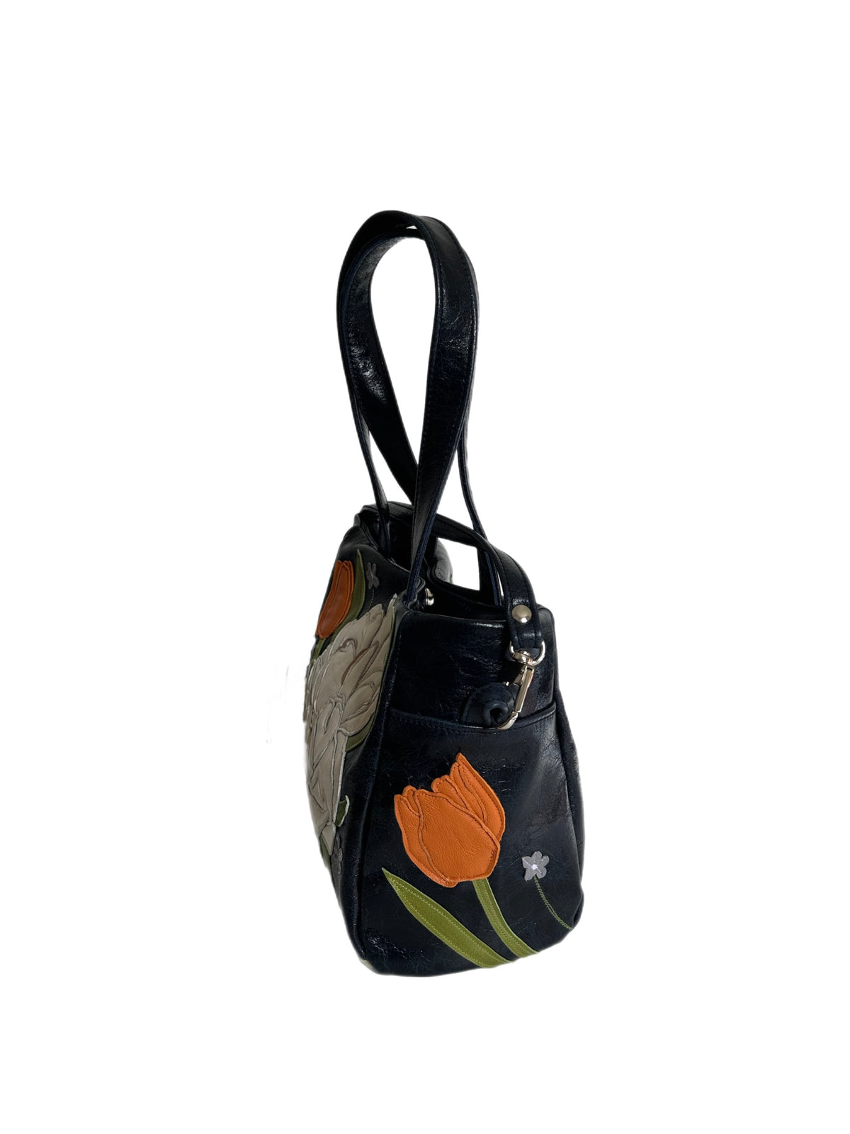 Julia Handbag – Navy Blue – Peony Tulip Surprise