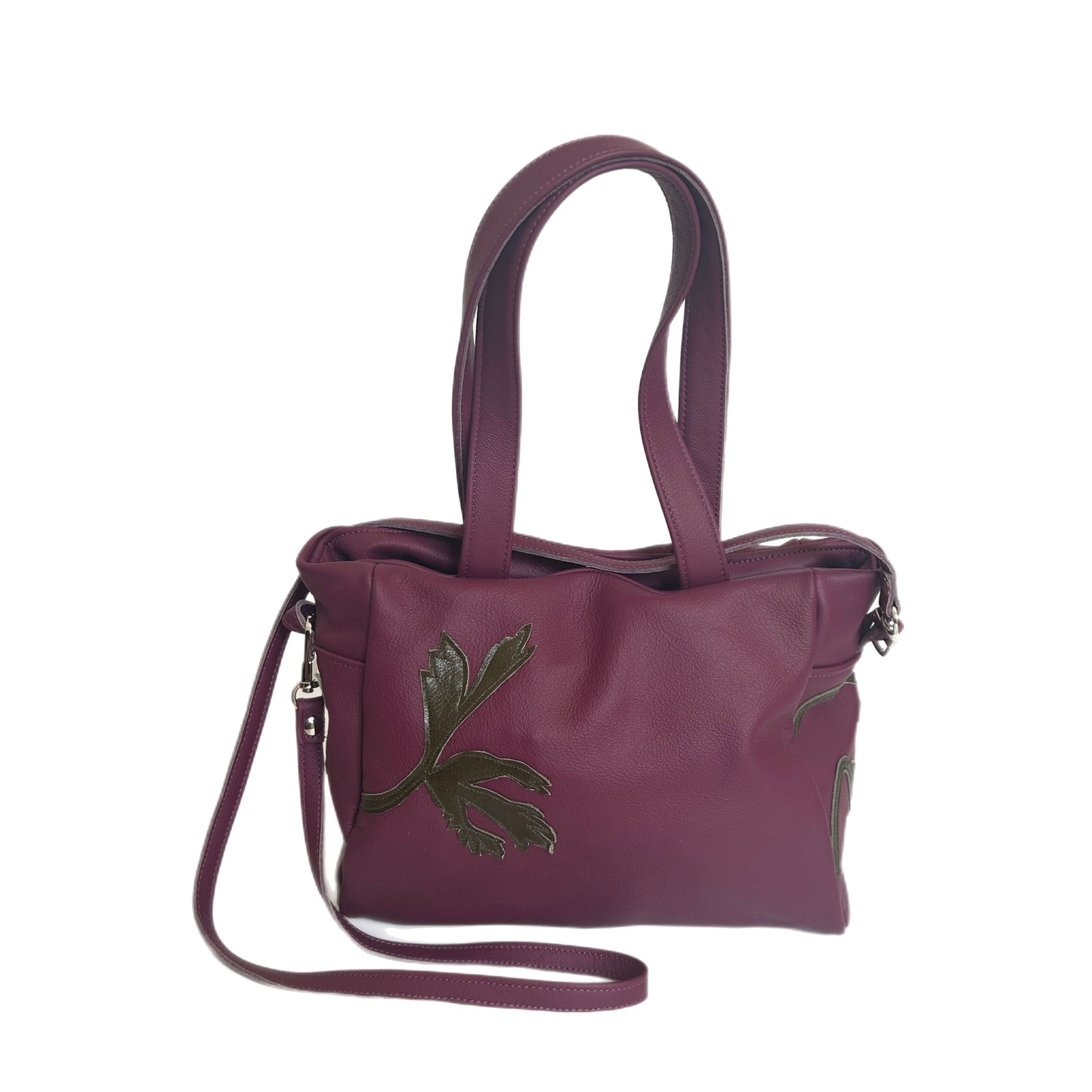 Julia Handbag – Plum – Berry Ranunculus Sonata
