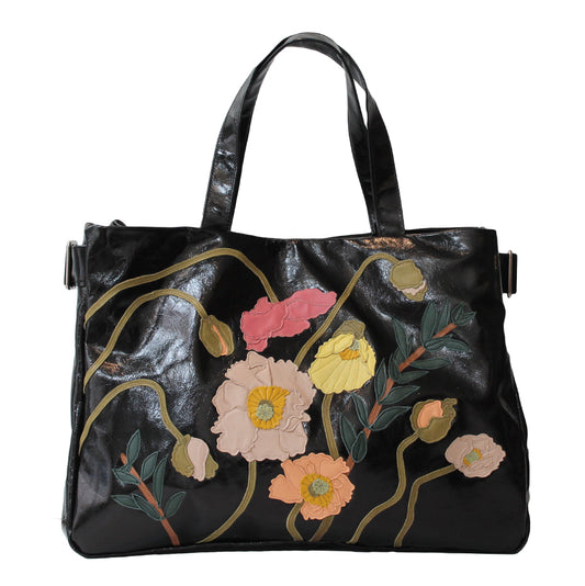 Overnight Bag – Black – Poppy Crescendo