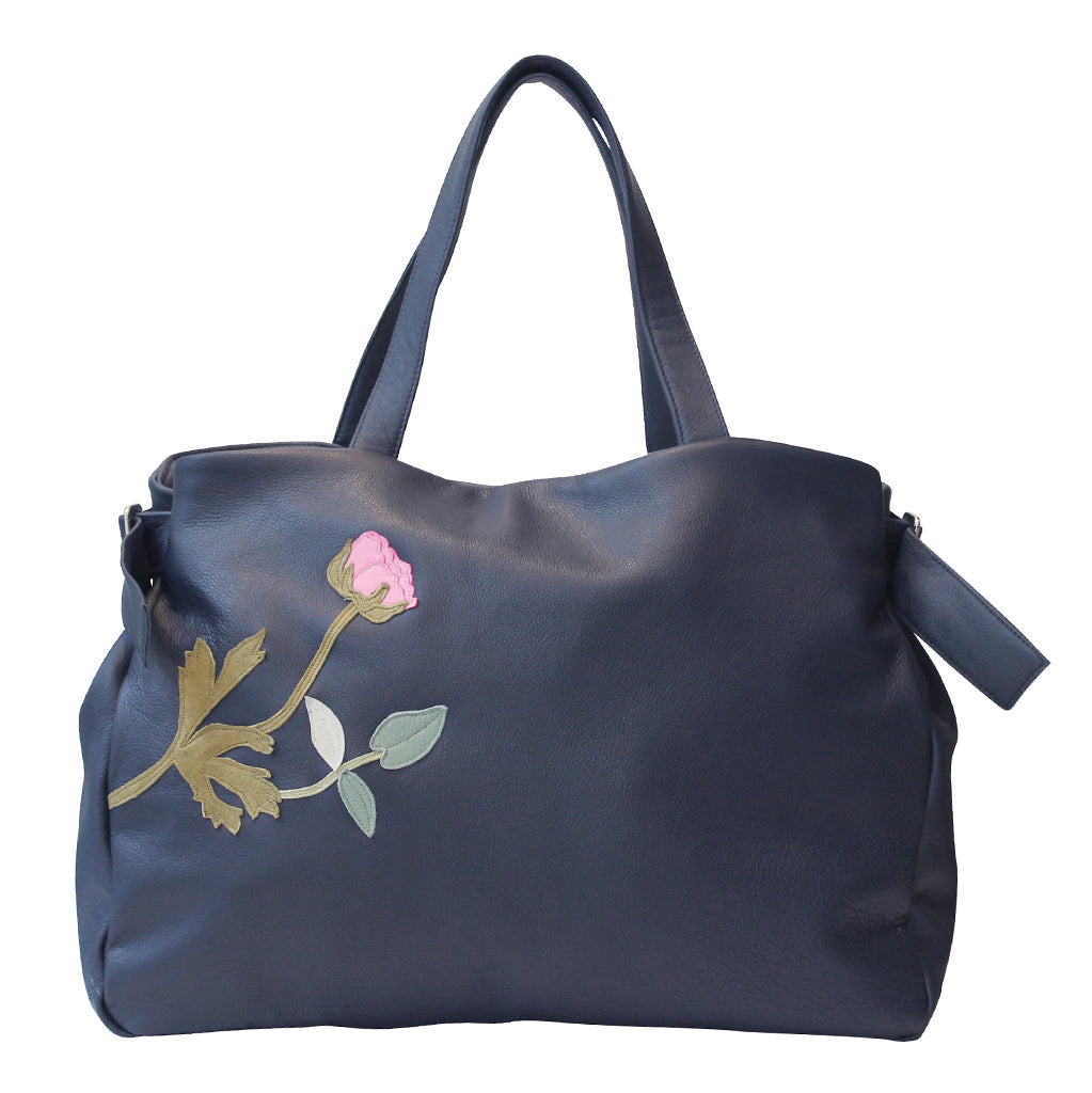 Overnight Bag - Midnight - Peony Rhapsody