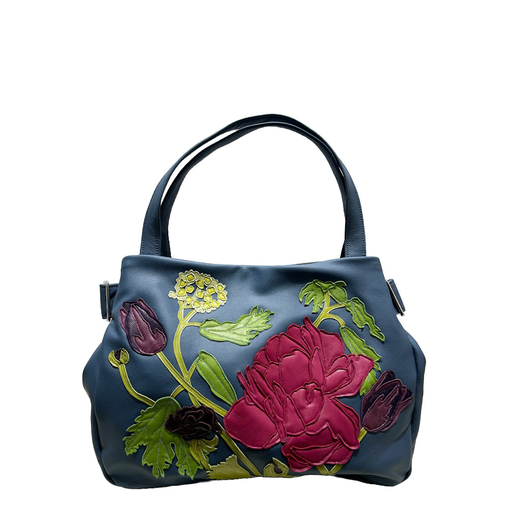 Tanza Handbag - Avio - Peony Viburnum Magic