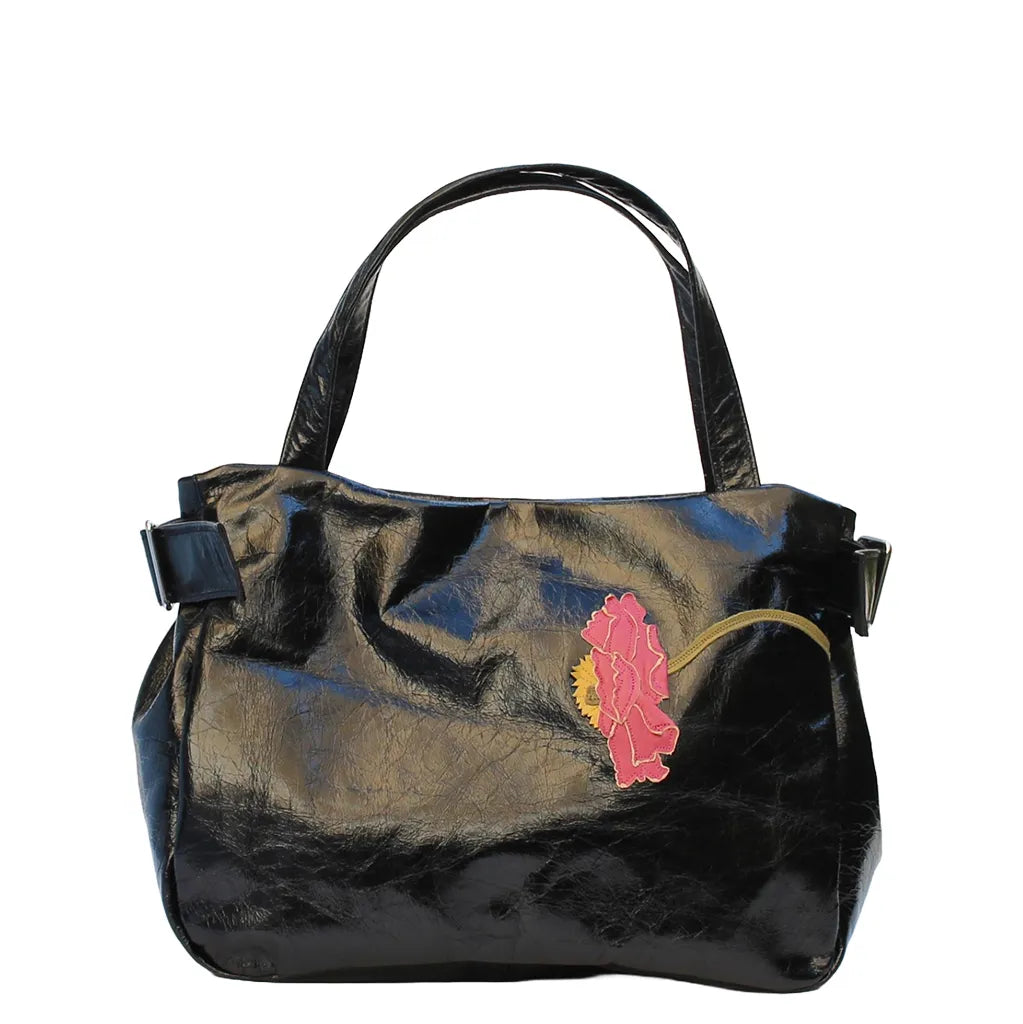 Tanza Handbag – Black – Poppy Crescendo