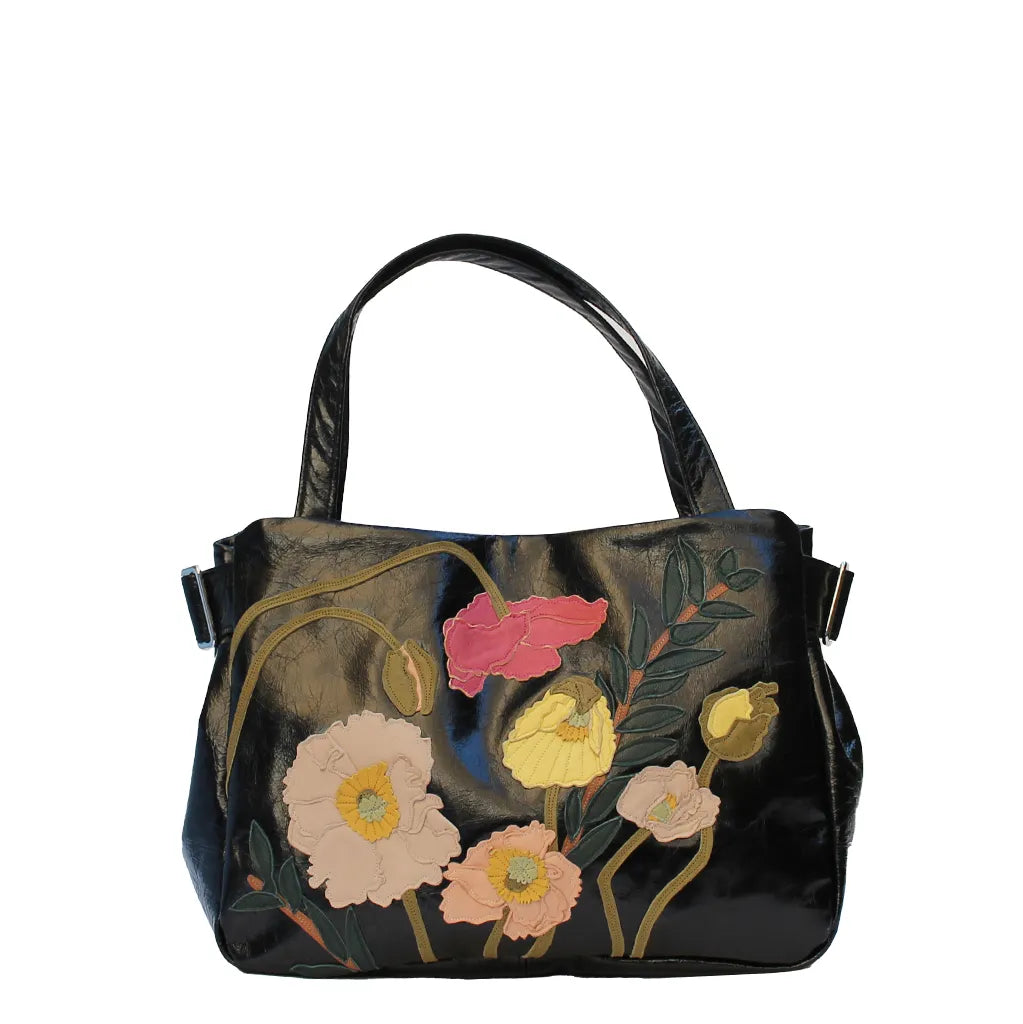 Tanza Handbag – Black – Poppy Crescendo