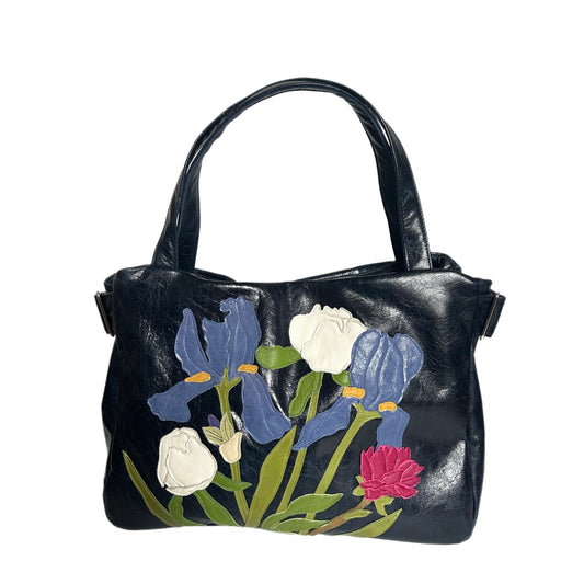Tanza - Navy Blue - Iris Bouquet Magic