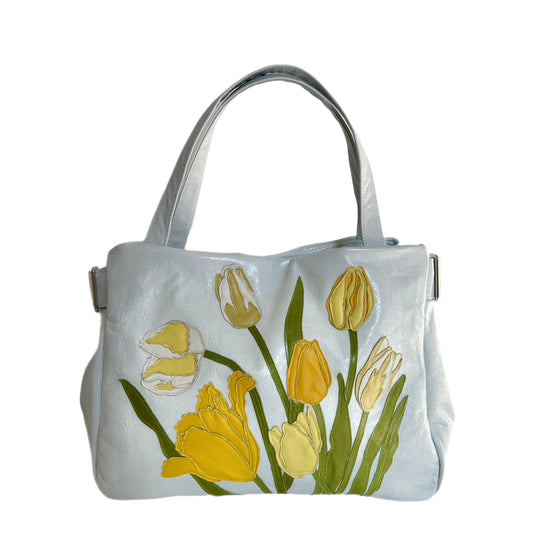 Tanza - White - Yellow Tulip Field